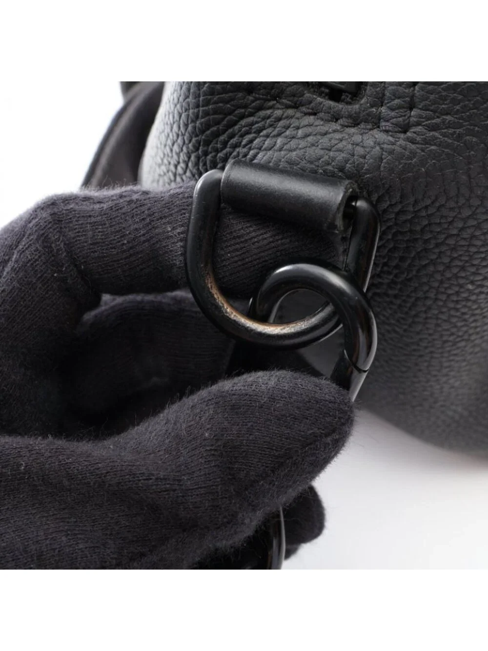 Louis Vuitton Shoulder Bag City Keepall Noir Leather